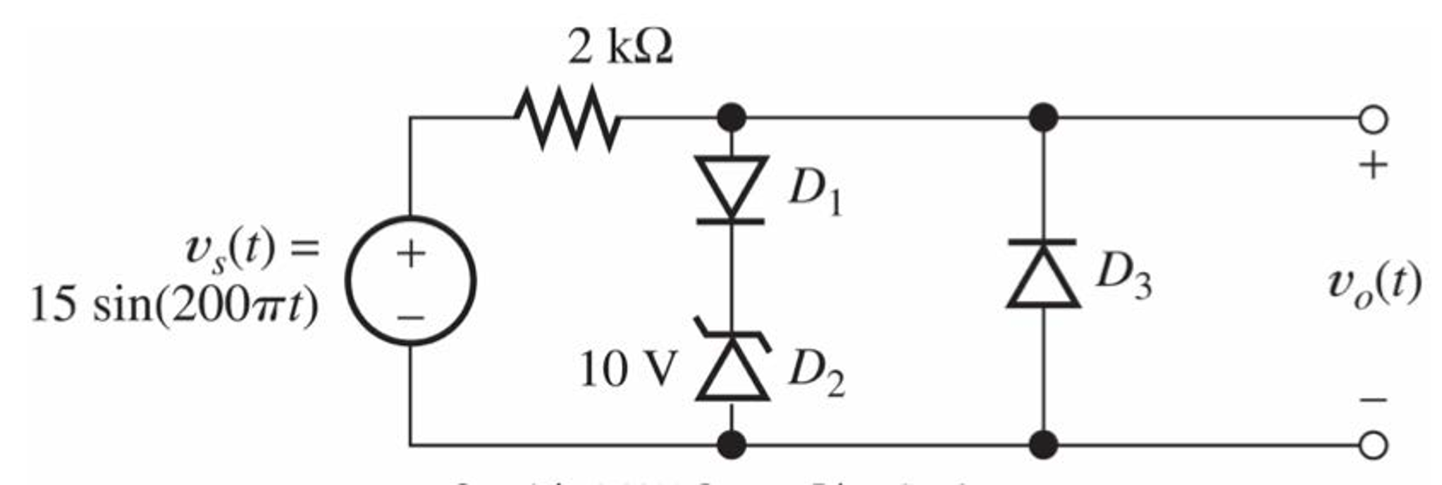 Solved Plot v0 vs time for the circuit below. Assume the | Chegg.com