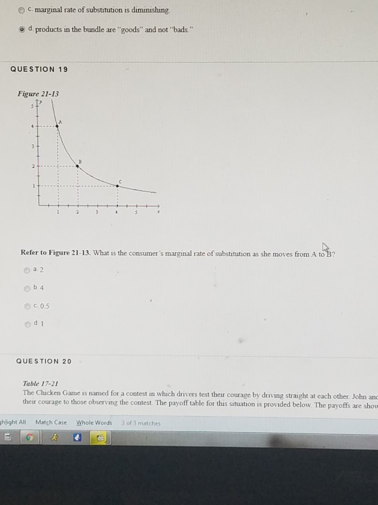 Solved What is the consumer's marginal rate of substitution | Chegg.com