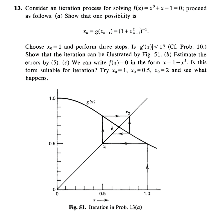 Solved Consider an iteration process for solving f(x) = x^3 | Chegg.com