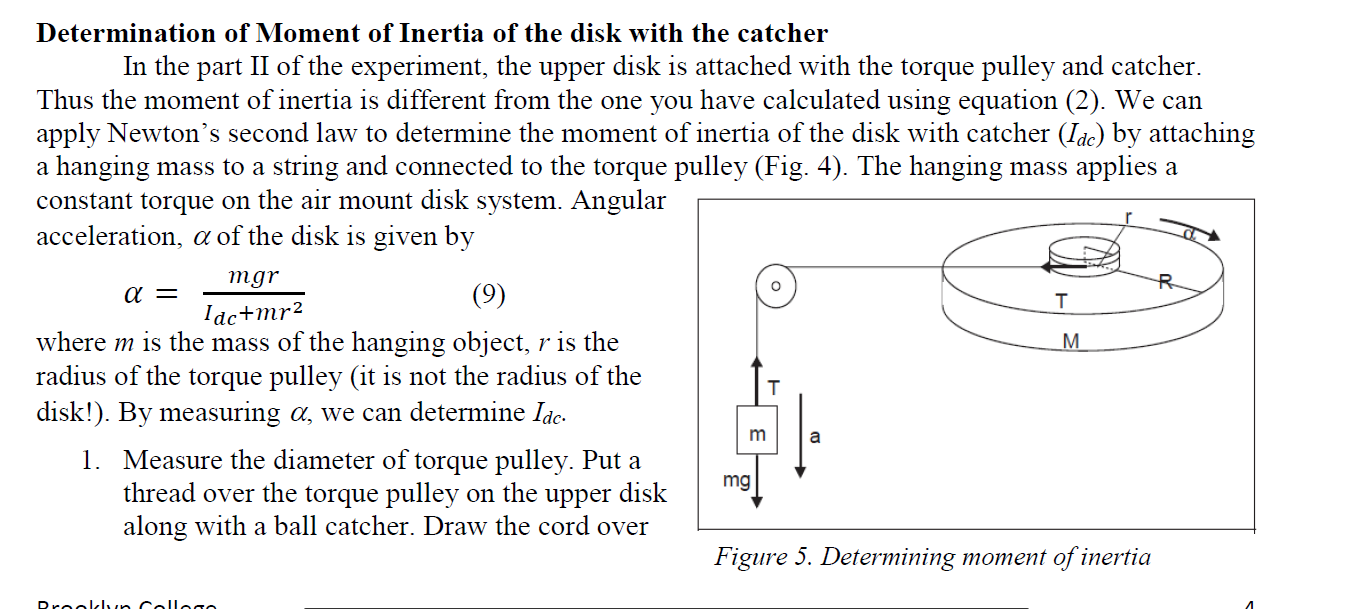 Solved How to derive angular acceleration using this pulley