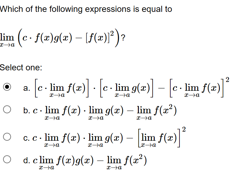 Solved Which of the following expressions is equal to Select | Chegg.com