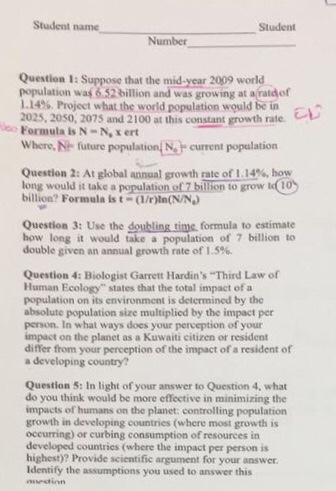Solved Suppose that the mid-year 2Qp9 world population | Chegg.com