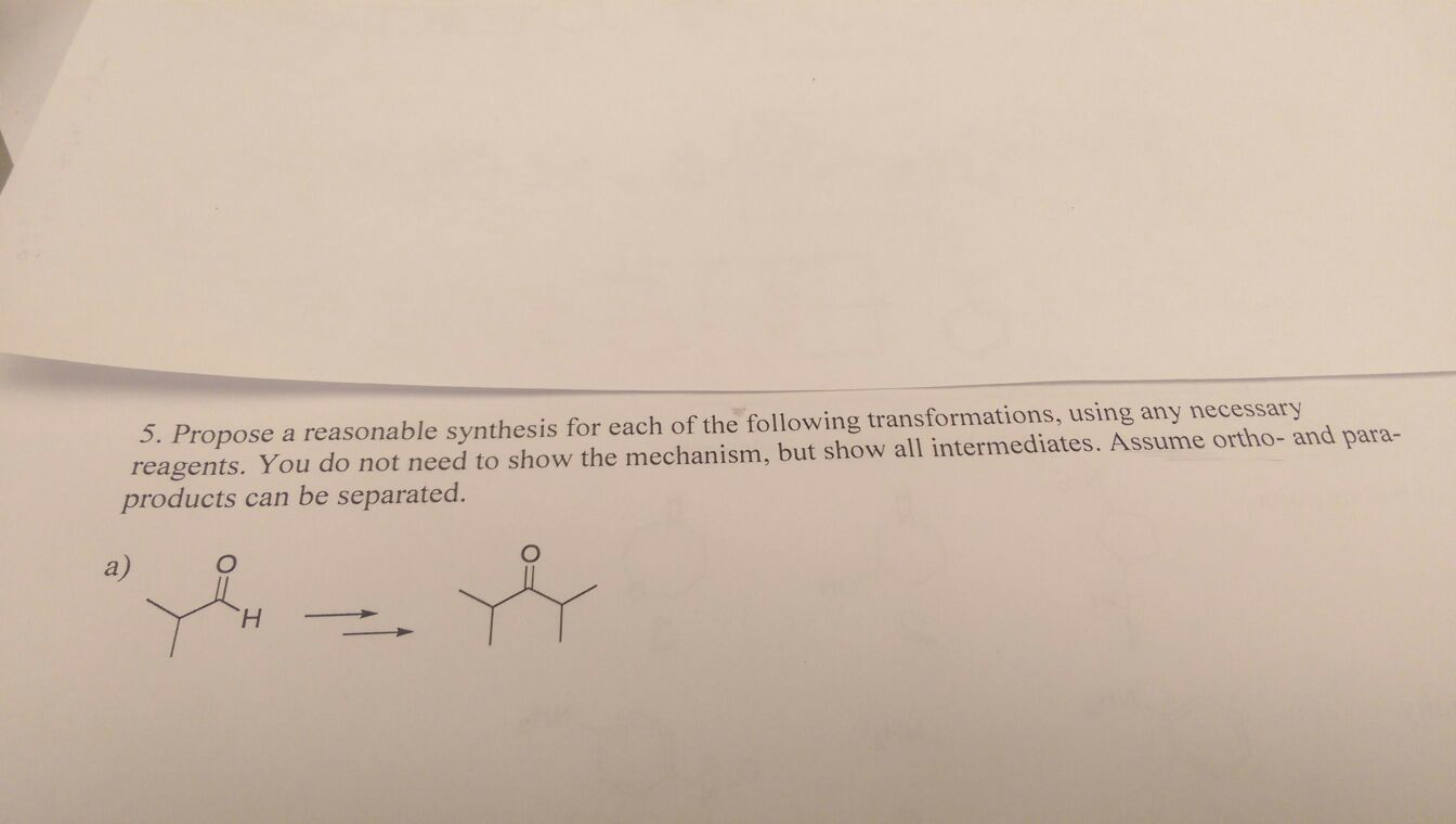 Solved Propose A Reasonable Synthesis For Each Of The | Chegg.com