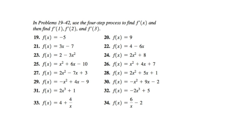 solved-in-problems-19-42-use-the-four-step-process-to-find-chegg