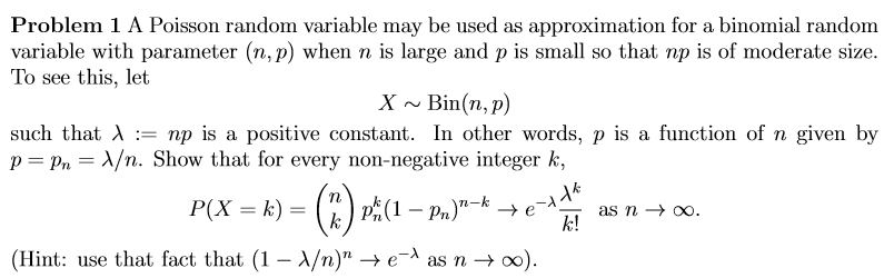 Solved A Poisson random variable may be used as | Chegg.com