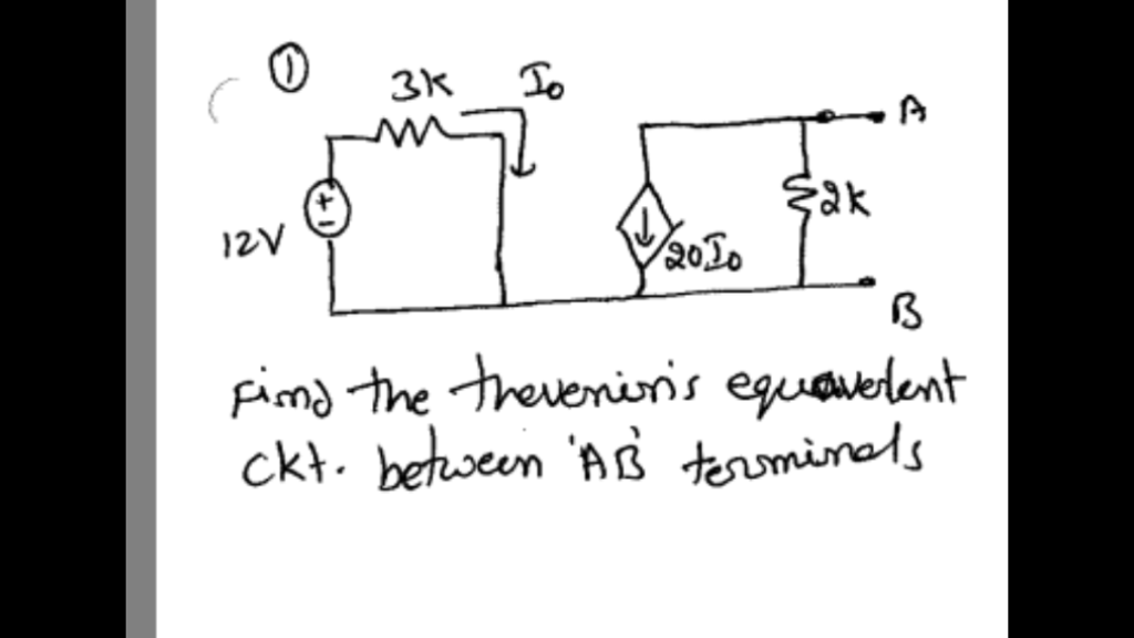 Solved Find the thevenin's equivalent ckt. between 'AB' | Chegg.com