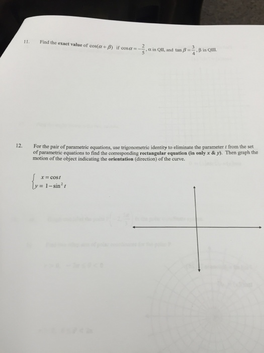 Solved Find The Exact Value Of Cos(alpha + Beta) If Cos | Chegg.com