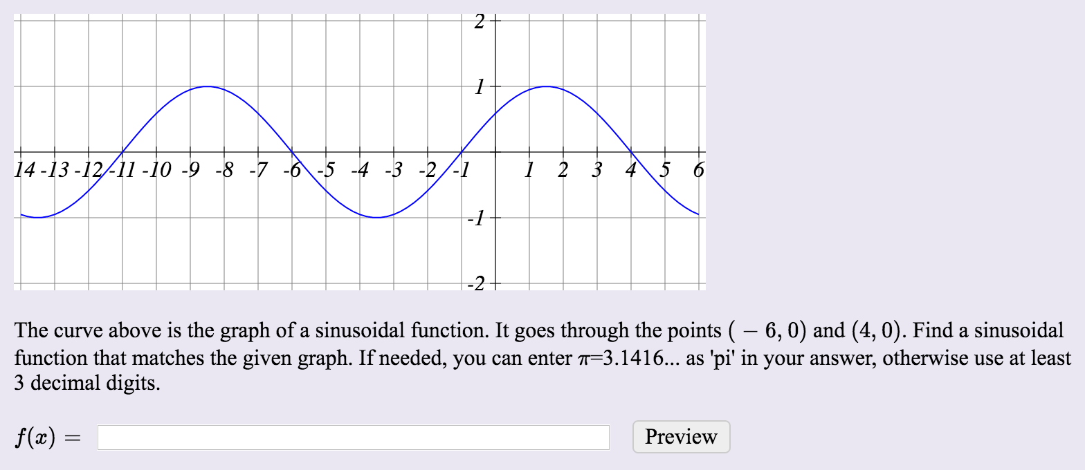 solved-the-curve-above-is-the-graph-of-a-sinusoidal-chegg