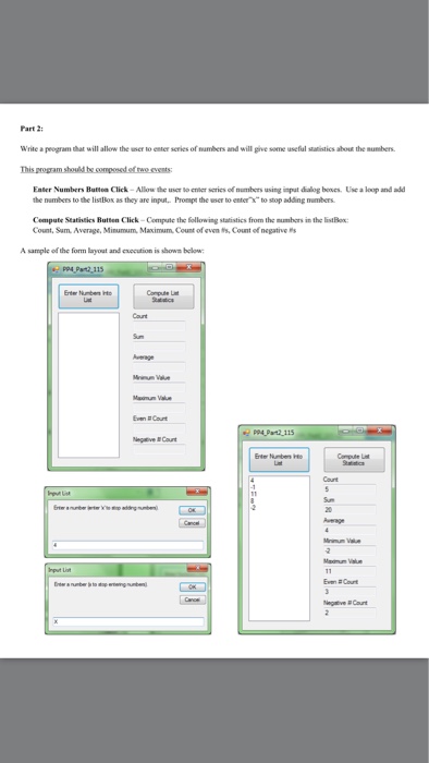 Solved Write a program that will allow the user to enter | Chegg.com