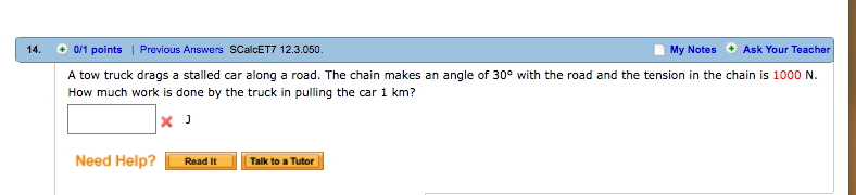 Solved: A Tow Truck Drags A Stalled Car Along A Road. The | Chegg.com