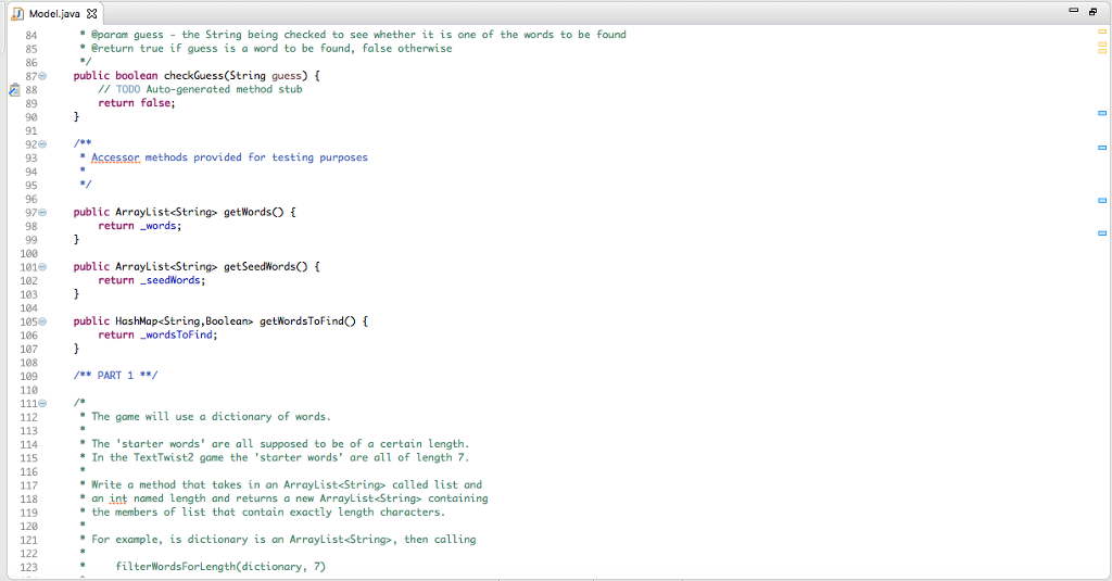 Solved Model.java 3 package code; Q 3 import java.io. | Chegg.com