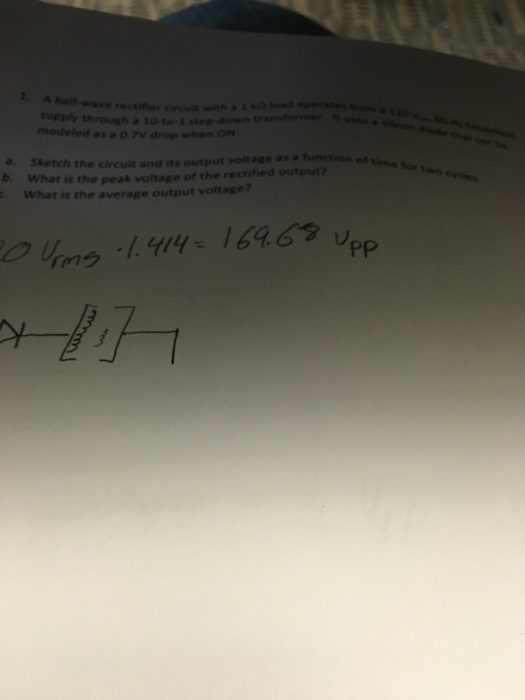 Solved Sketch the circuit and its output voltage as a | Chegg.com