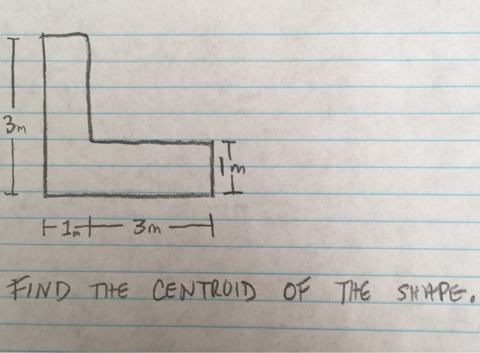 Solved Find The Centroid Of The Shape Chegg Com   Image