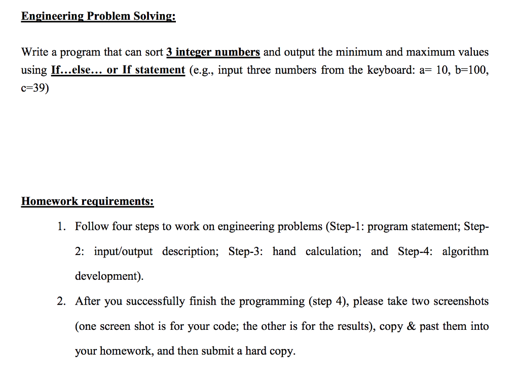 Solved Engineering Problem Solving: Write a program that can | Chegg.com