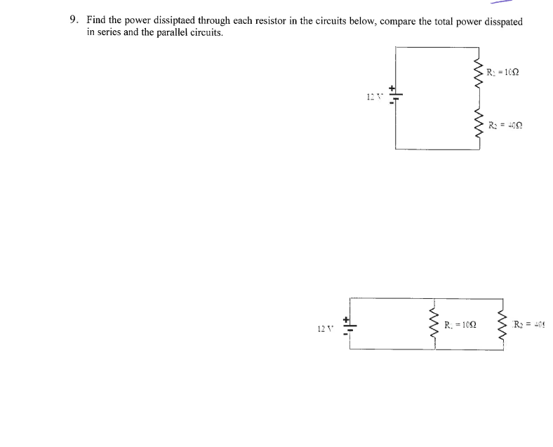 Solved In Series And The Parallel Circuits 2 Chegg Solved In Series And The Parallel Circuits 2 Chegg