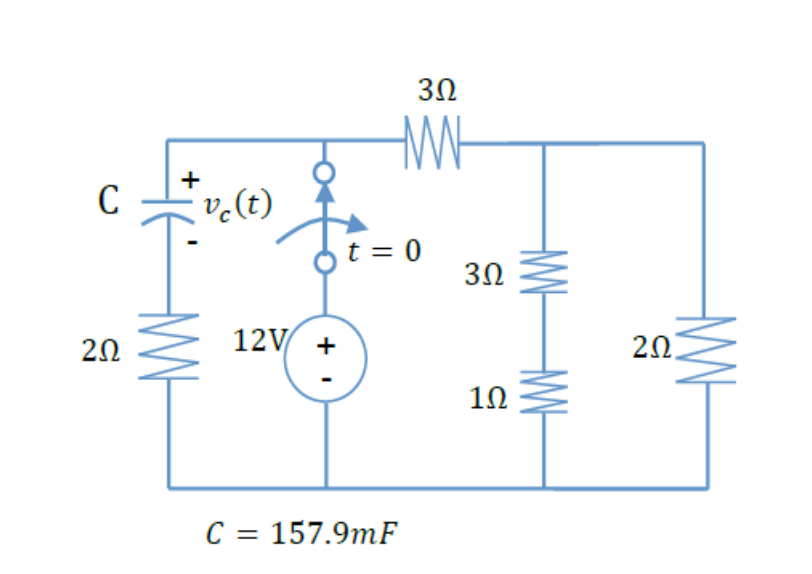 Solved In The Transient Circuit Shown Below, Determine The | Chegg.com