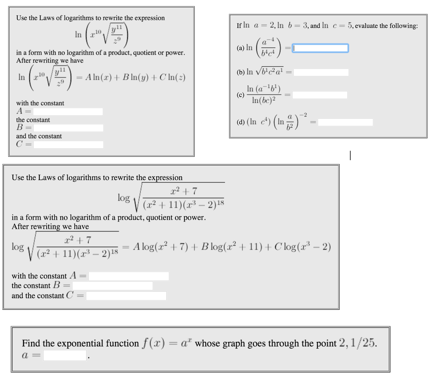 solved-use-the-laws-of-logarithms-to-rewrite-the-expression-chegg