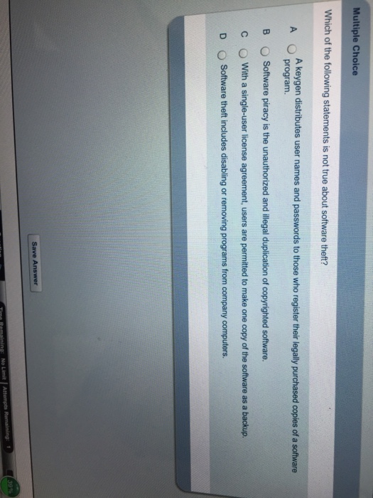 Solved: Which Of The Following Statements Is Not True Abou... | Chegg.com