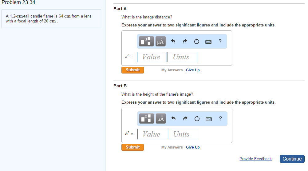Solved A 1 2 Cm Tall Candle Flame Is 64 Cm From A Lens With Chegg