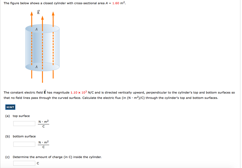 Solved The figure below shows a closed cylinder with