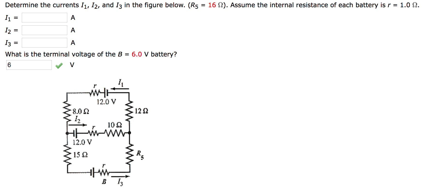 Solved Determine The Currents I1,I2, And I3 In The Figure | Chegg.com