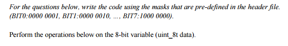 Solved For the questions below, write the code using the | Chegg.com