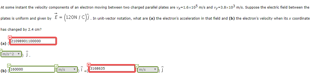 Solved At some instant the velocity components of an | Chegg.com