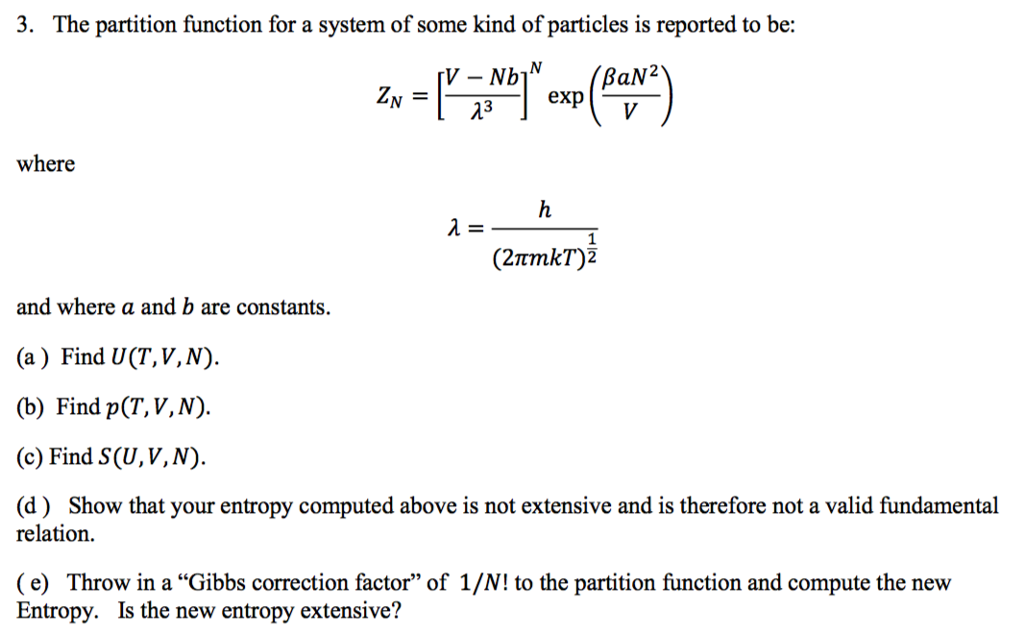 absolute entropy using partition functions