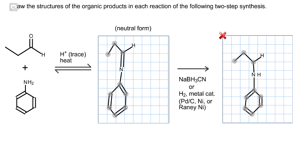 Solved Draw the structures of the organic products in each