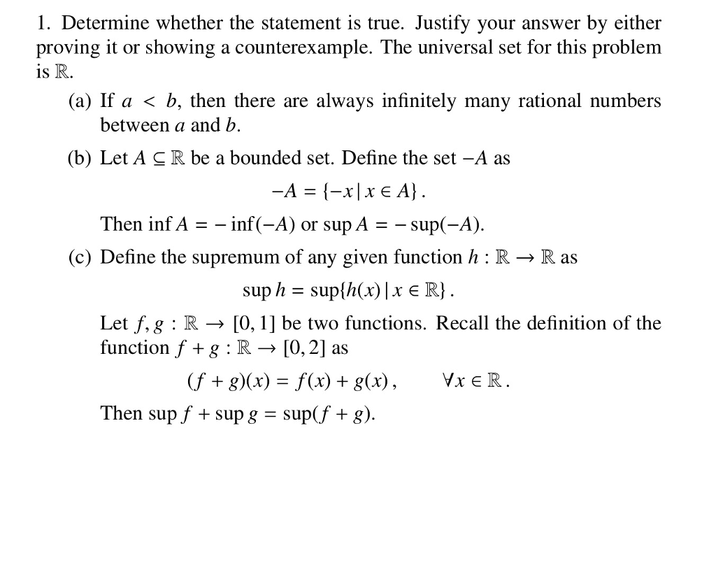 solved-1-determine-whether-the-statement-is-true-justify-chegg