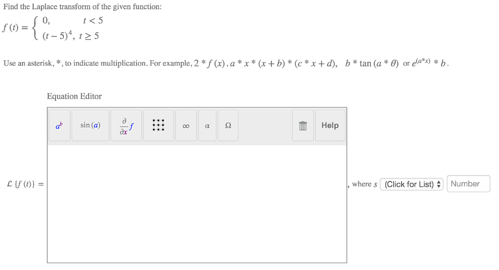 Solved: Find The Laplace Transform Of The Given Function T | Chegg.com