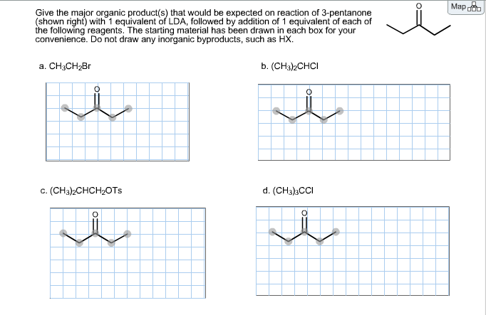 Solved Give the major organic product(s) that would be | Chegg.com