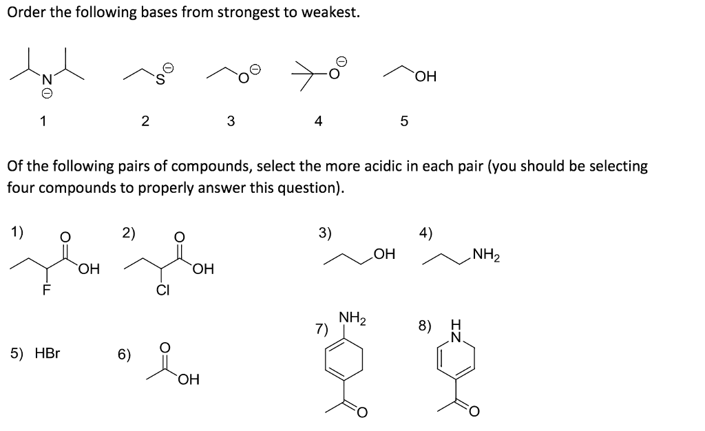 solved-order-the-following-bases-from-strongest-to-weakest-chegg