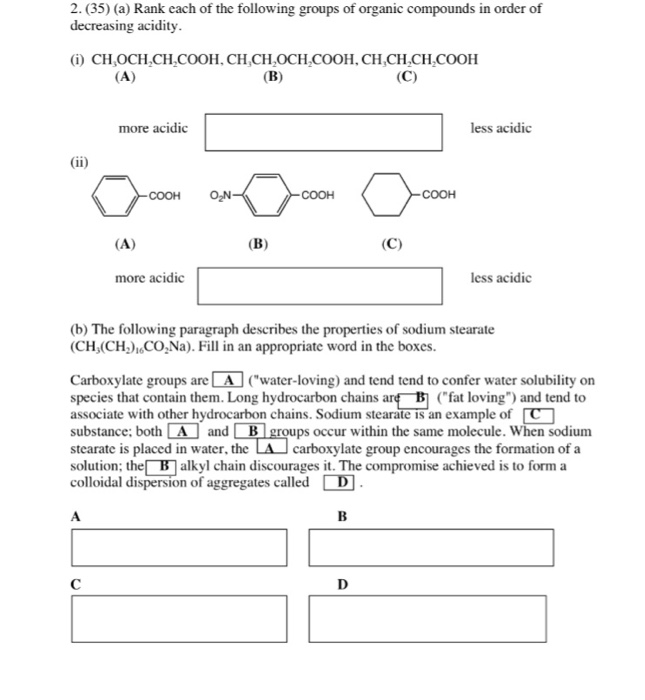 solved-rank-each-of-the-following-groups-of-organic-chegg