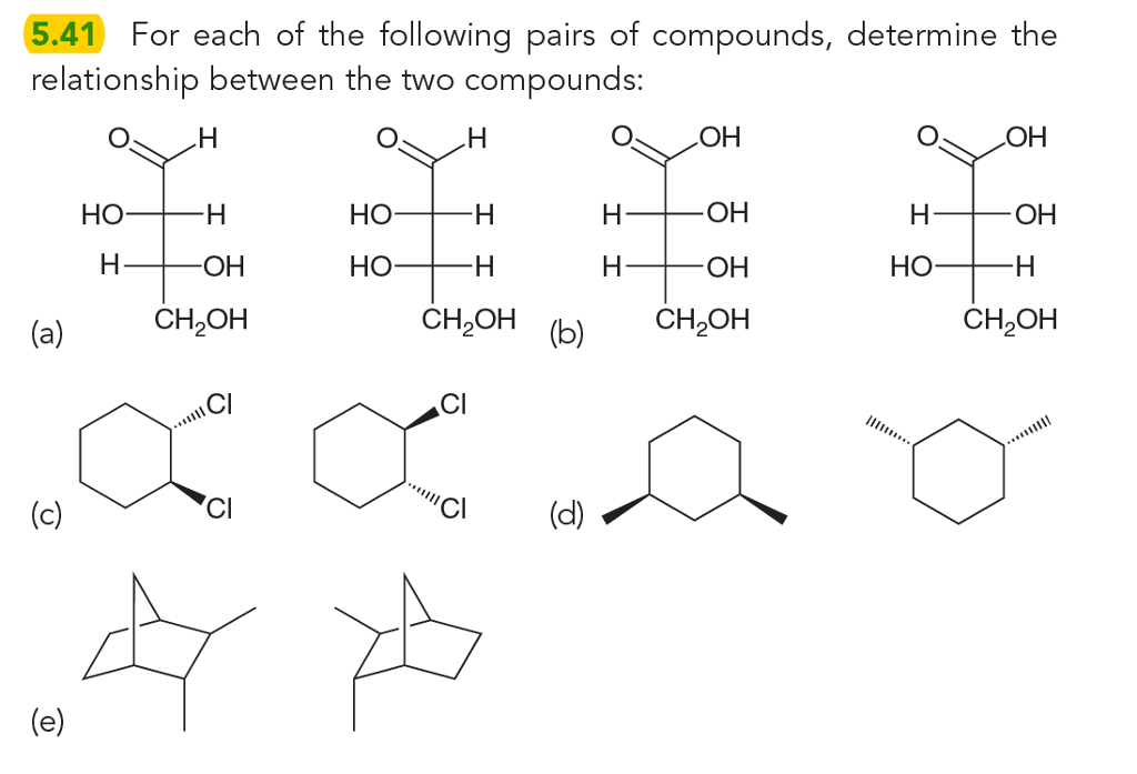Solved For each of the following pairs of compounds,