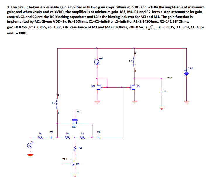 a) Calculate the frequency f0 where the gain of this | Chegg.com