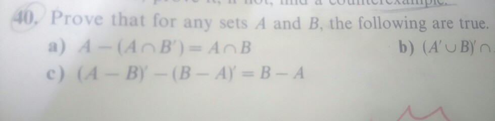 Solved Prove that for any sets A and B, the following are | Chegg.com