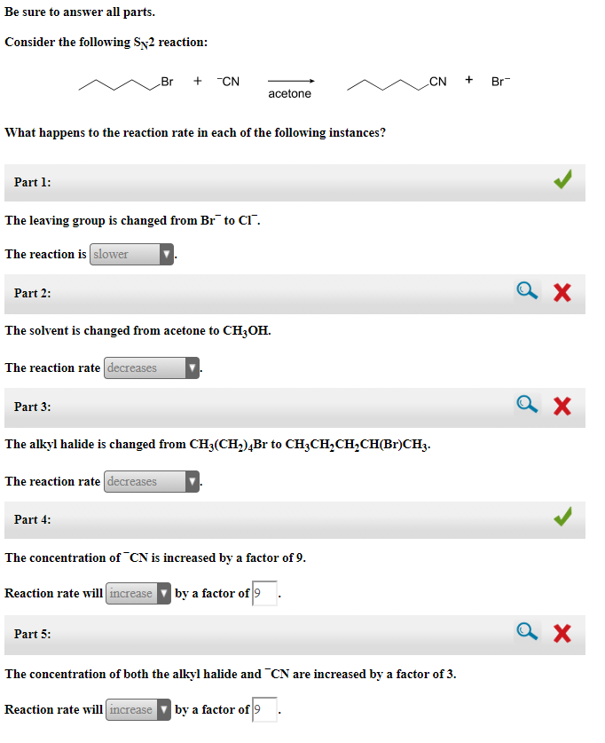 Solved Be Sure To Answer All Parts Consider The Following | Chegg.com