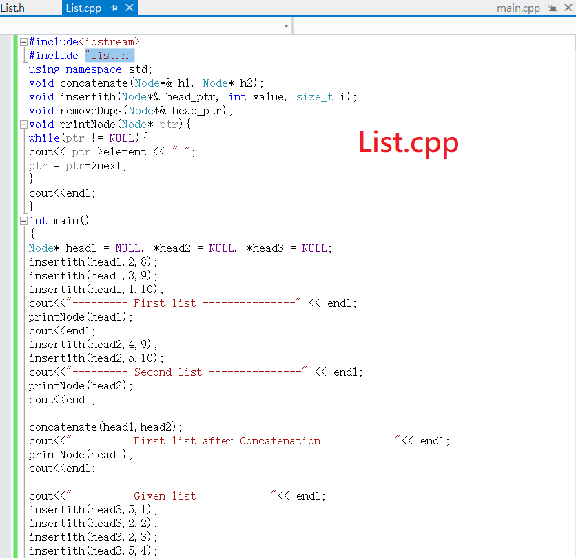 Solved: C++ Linked Lists Problems(here Is Only One Questio... | Chegg.com