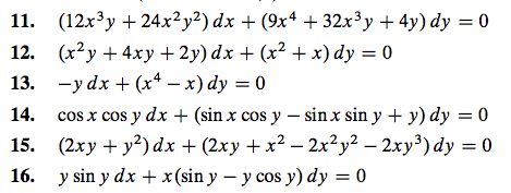 Solved In Exercises 3–16 find an integrating factor; that is | Chegg.com