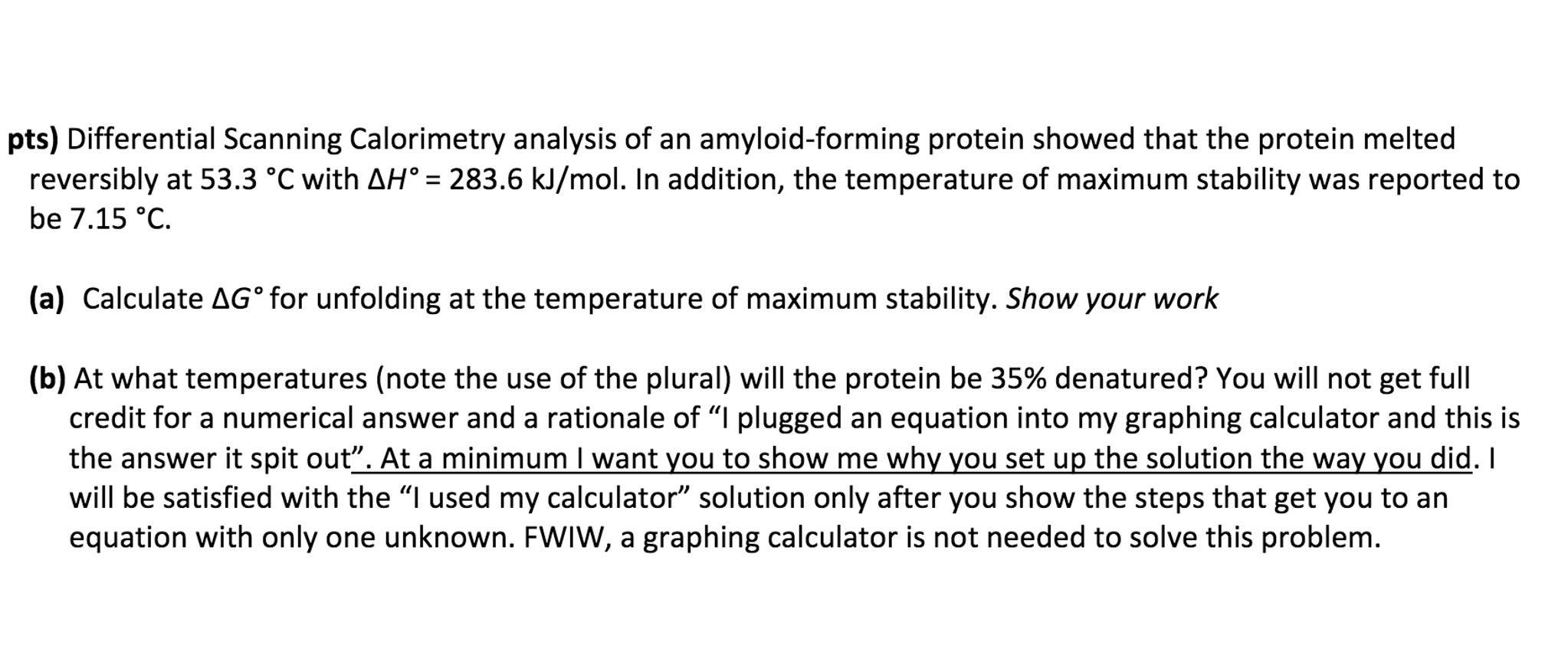 Differential Scanning Calorimetry analysis of an