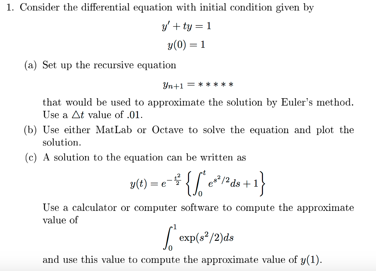 Solved Consider The Differential Equation With Initial | Chegg.com