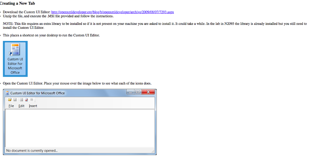 To help choose icons (and the corresponding imageMSO