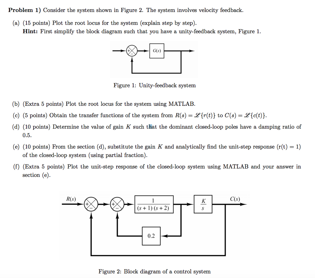 Solved Consider the system shown in Figure 2. The system | Chegg.com
