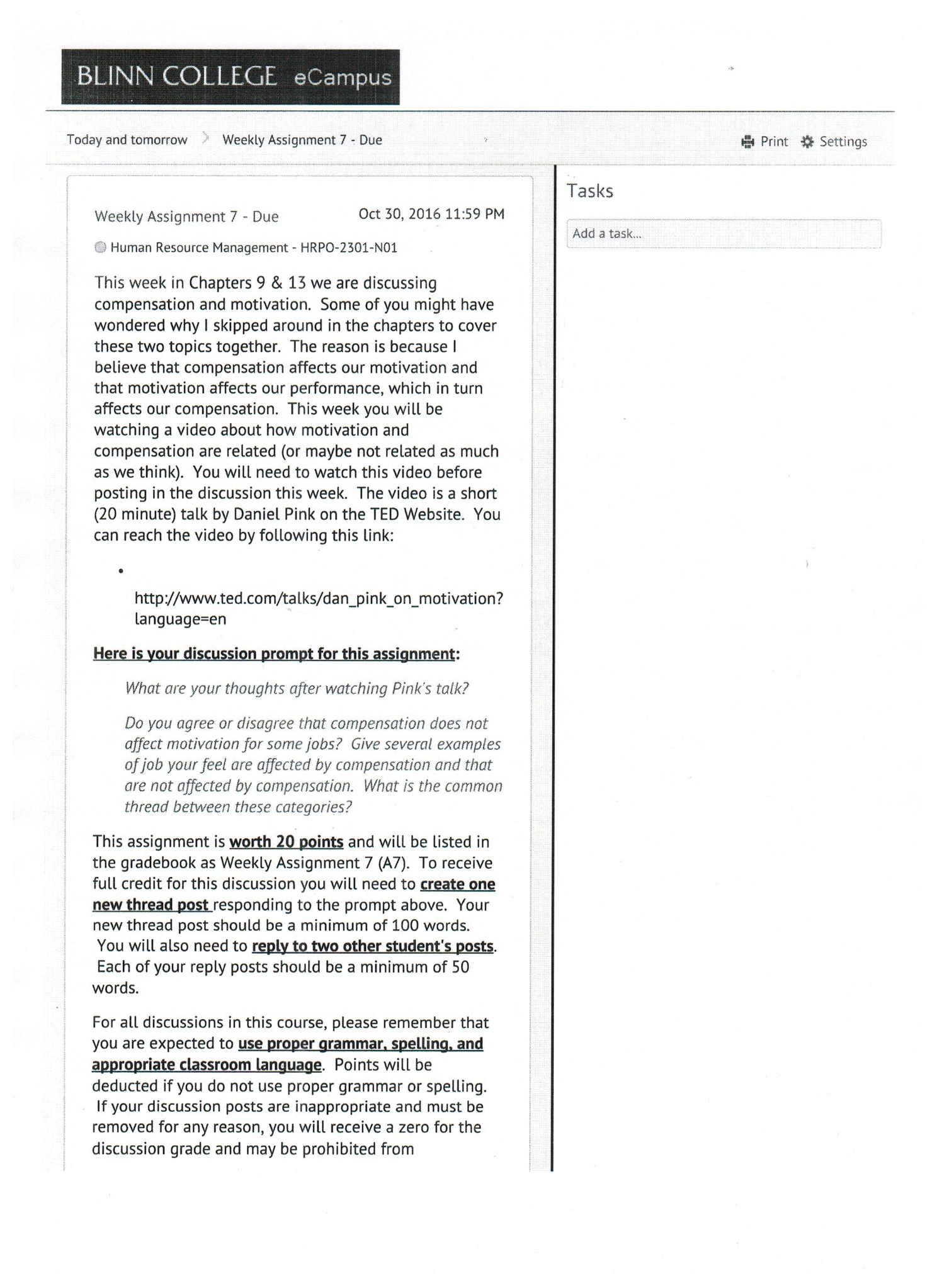 Solved We are discussing compensation and motivation. Some