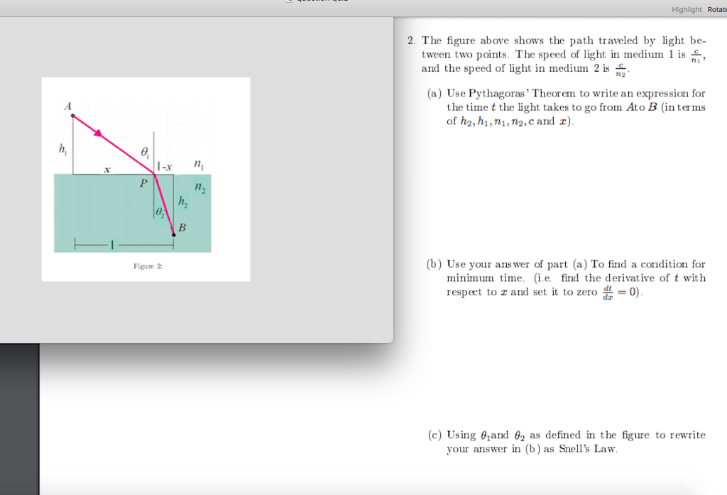 solved-highlight-rotat-2-the-figure-above-shows-the-path-chegg