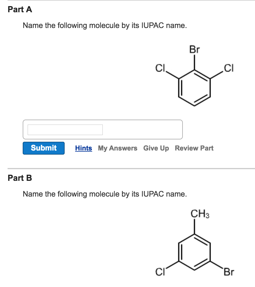 Solved What Is The Iupac Name Of The Molecule Shown Chegg Com My Xxx Hot Girl