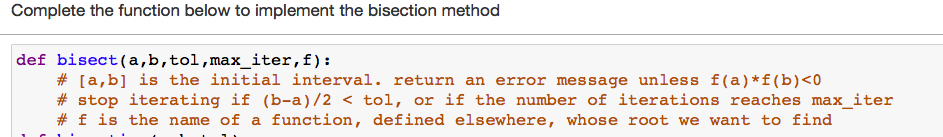 Solved Complete the function below to implement the | Chegg.com