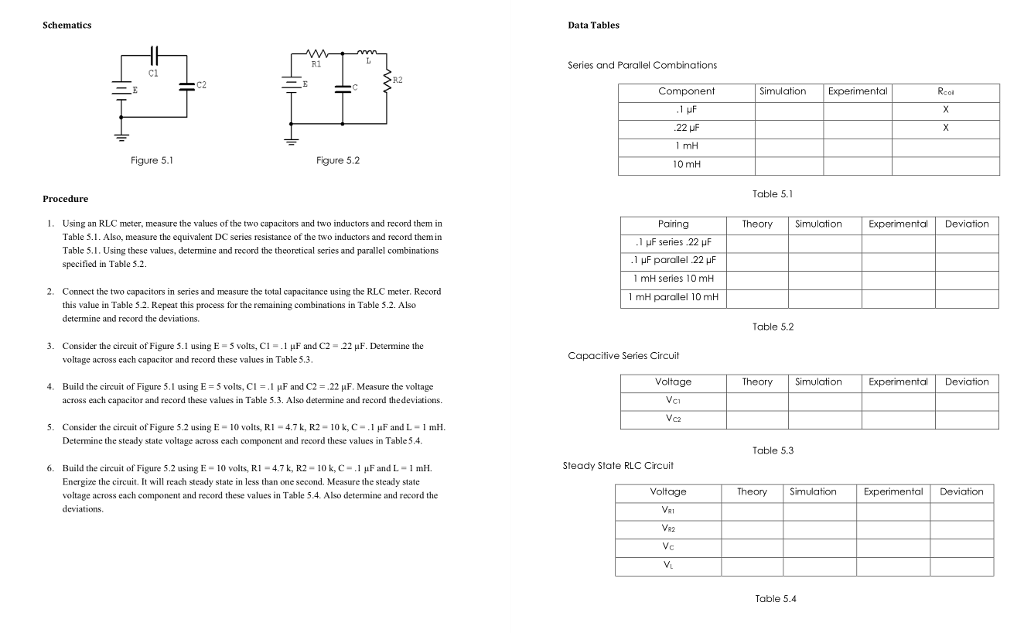 Solved CENG 231 - Circuits Lab Lab 6: Capacitors and | Chegg.com