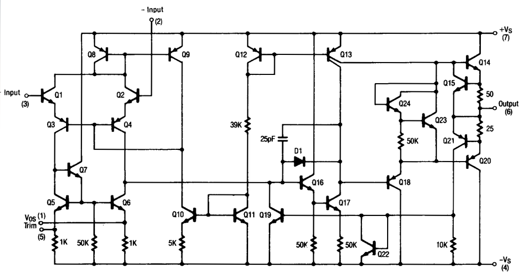 This is the UA741 Op Amp internal circuit. Find the | Chegg.com